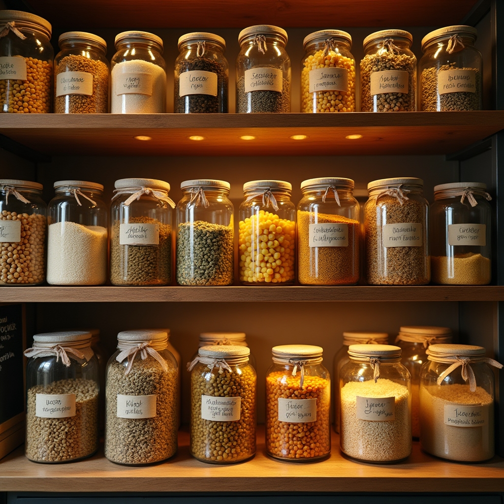 Conservazione alimenti in dispensa